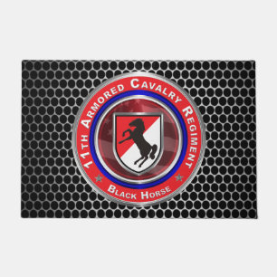 11th Armored Cavalry Regiment “Black Horse” Doormat