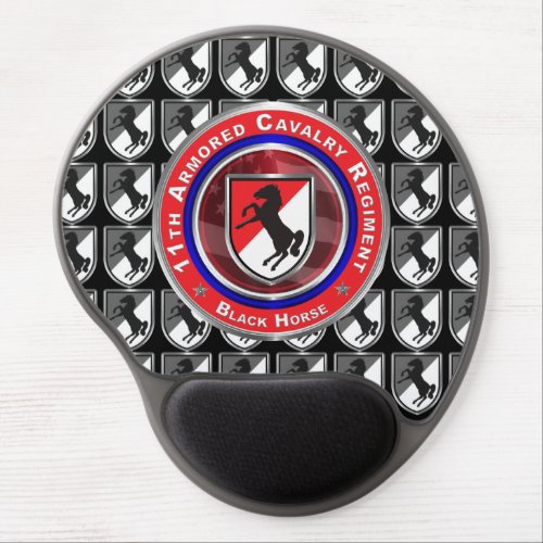 11th Armored Cavalry Regiment Black Horse  Gel Mouse Pad