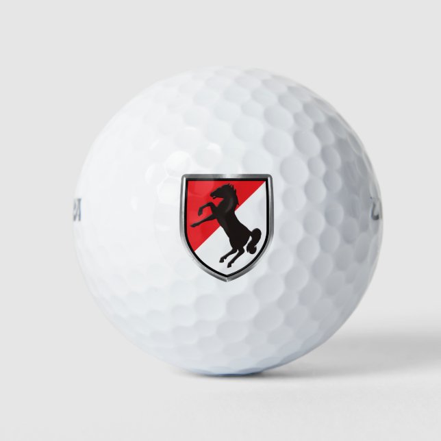 11th Armored Cavalry Regiment “Black Horse”   Golf Balls (Front)