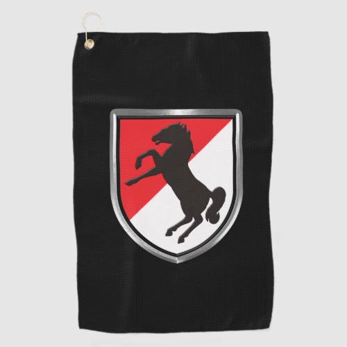 11th Armored Cavalry Regiment Black Horse  Golf Towel