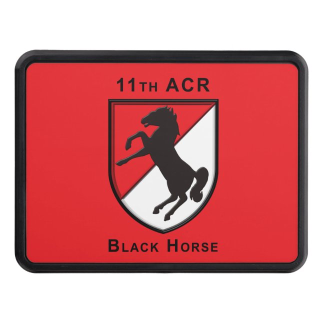 11th Armored Cavalry Regiment “Black Horse” Hitch Cover (Front)