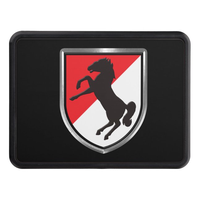 11th Armored Cavalry Regiment “Black Horse” Hitch Cover (Front)