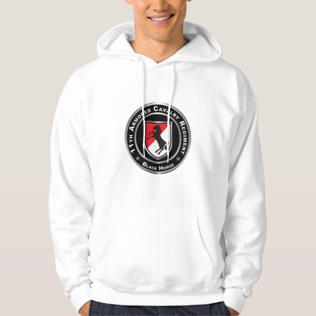 11th Armored Cavalry Regiment Black Horse Hoodie (Front)