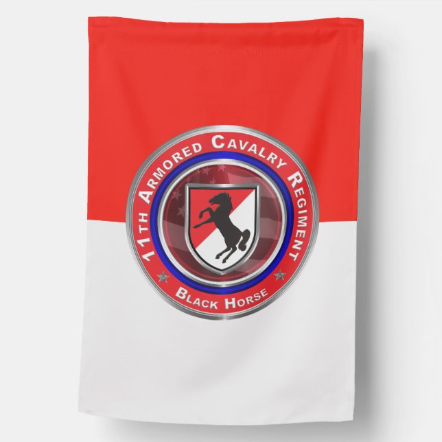 11th Armored Cavalry Regiment “Black Horse”  House Flag (Front)