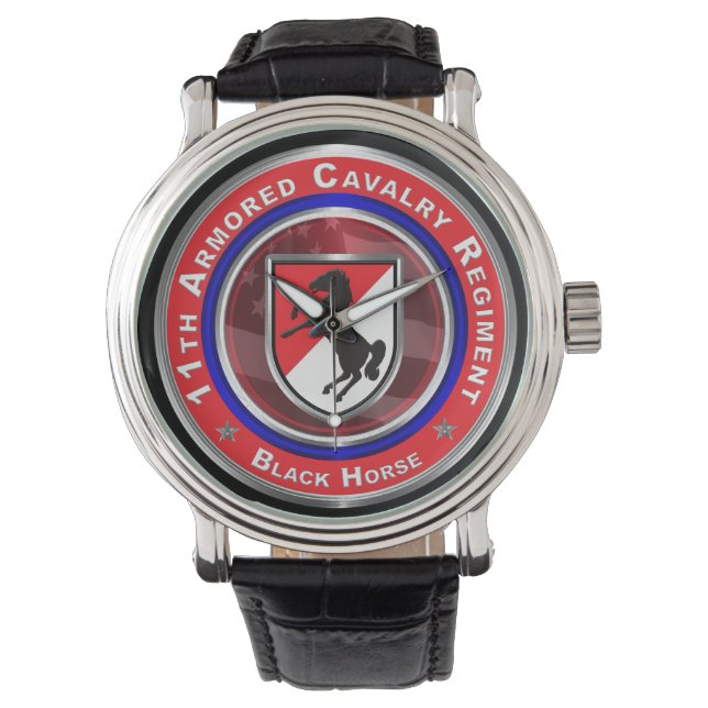 11th Armored Cavalry Regiment “Black Horse”  Watch (Front)