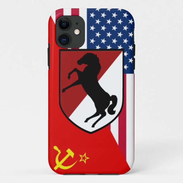 11th Armored Cavalry Regiment -Blackhorse Regiment Case-Mate iPhone Case (Back)