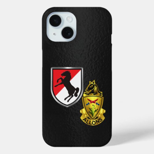 11th Armored Cavalry Regiment  iPhone 15 Case