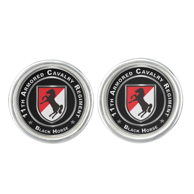 11th Armored Cavalry Regiment Cufflinks (Front)