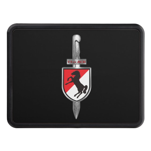 11th Armored Cavalry Regiment Customized Design Hitch Cover (Front)