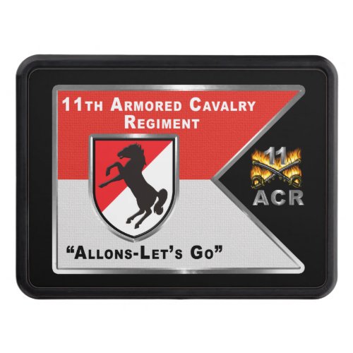 11th Armored Cavalry Regiment Customized Guidon Hitch Cover