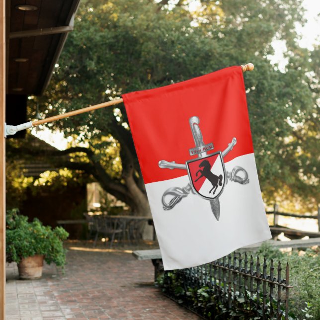 11th Armored Cavalry Regiment  House Flag (In SItu)