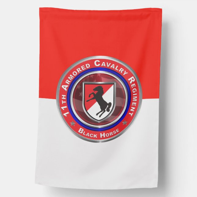 11th Armored Cavalry Regiment  House Flag (Front)