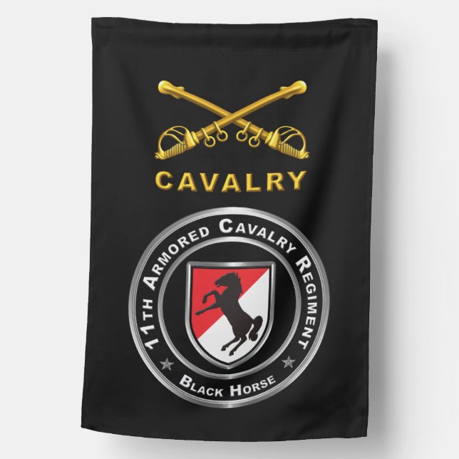 11th Armored Cavalry Regiment   House Flag (Front)