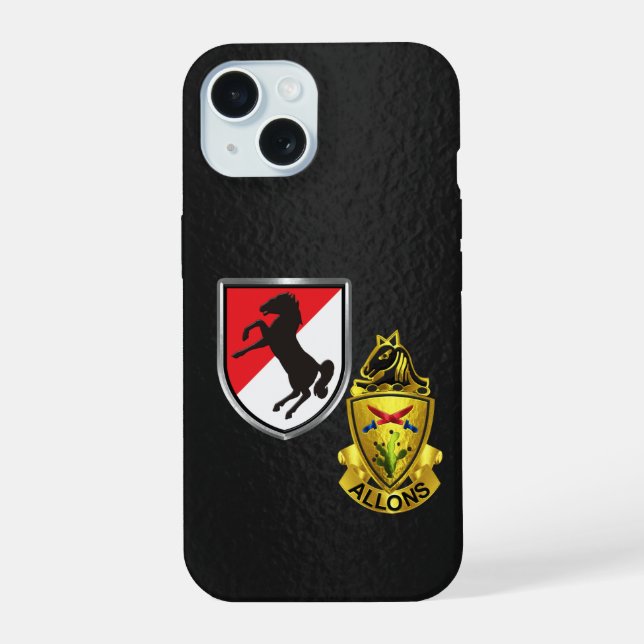 11th Armored Cavalry Regiment  Iphone Case (Back)