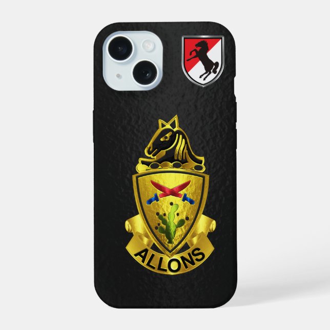 11th Armored Cavalry Regiment  Iphone Case (Back)
