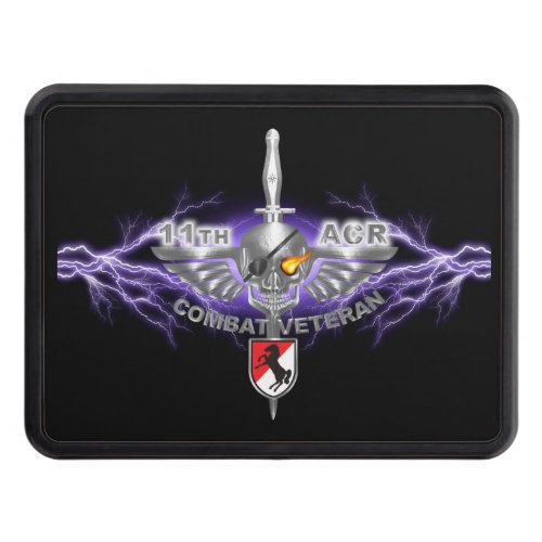 11th Armored Cavalry Regiment  Lightning Skull Hitch Cover