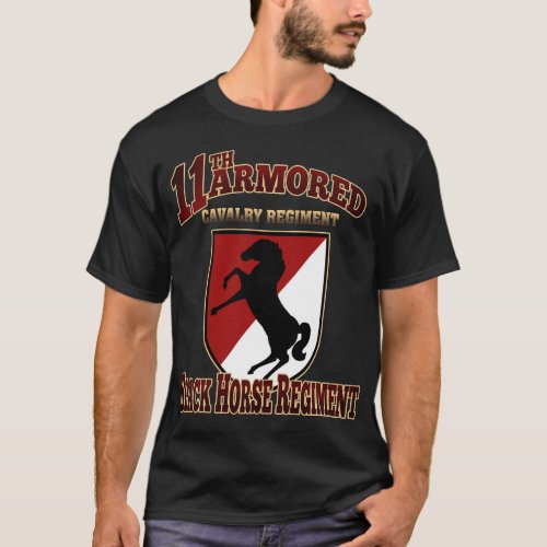 11th Armored Cavalry Regiment Shirts Black Horse R