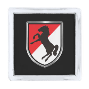 11th Armored Cavalry Regiment Silver Finish Lapel Pin