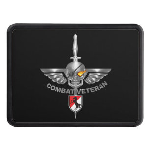 11th Armored Cavalry Regiment Silver Skull Hitch Cover