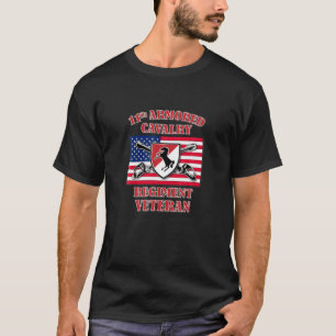 11Th Armored Cavalry Regiment Veteran (Front Desig T-Shirt