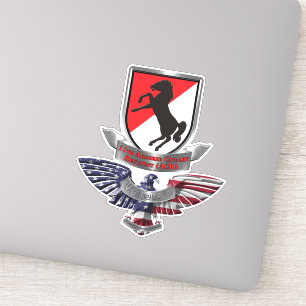 11th Armored Cavalry Regiment Veteran Sticker