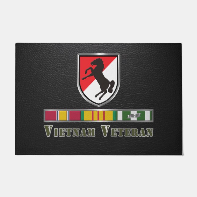 11th Armored Cavalry Regiment Vietnam Veteran Doormat (Front)