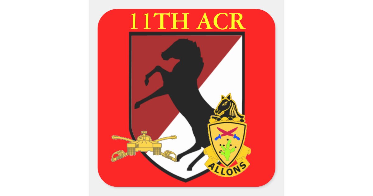 11TH ARMORED CAVALRY STICKERS | Zazzle