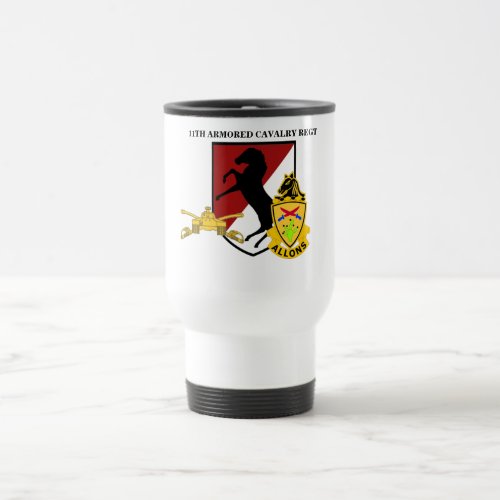 11TH ARMORED CAVALRY TRAVEL MUG