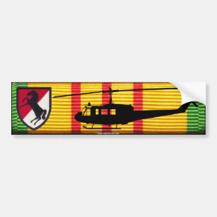 11th Armored Cavalry UH-1 Huey VSM Bumper Sticker
