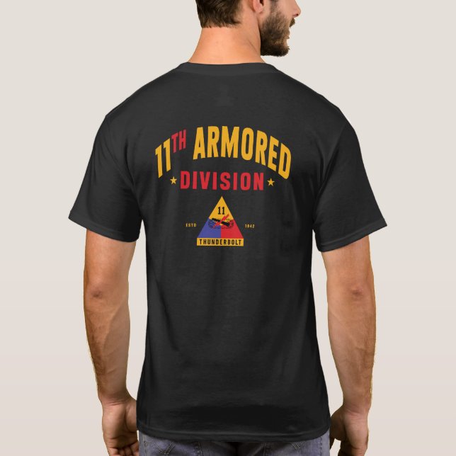 11th Armored "Thunderbolt" Division Custom T-Shirt (Back)
