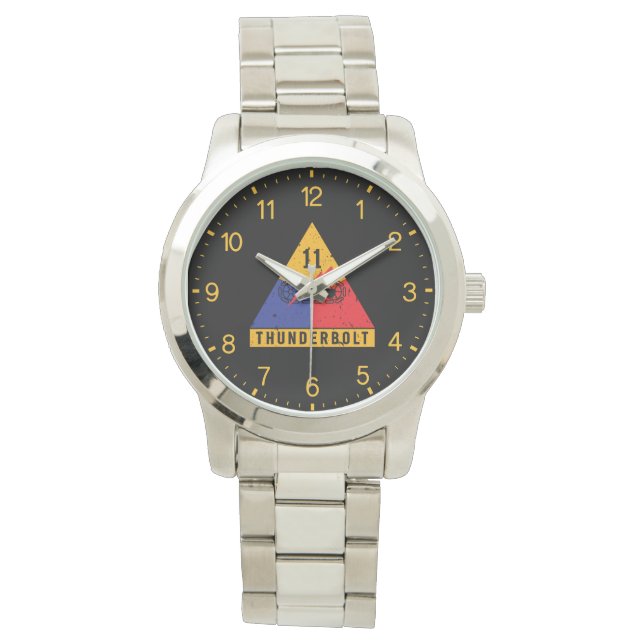 11th Armored "Thunderbolt" Division Distressed Watch (Front)
