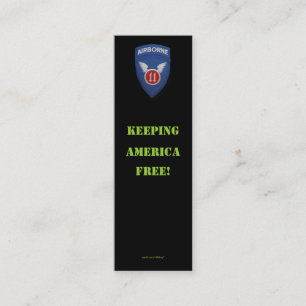 11th Army airborne veteran vfw patch Profile Card