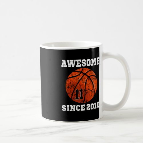 11th Birthday Basketball Lover Gift 11 Years Old V Coffee Mug