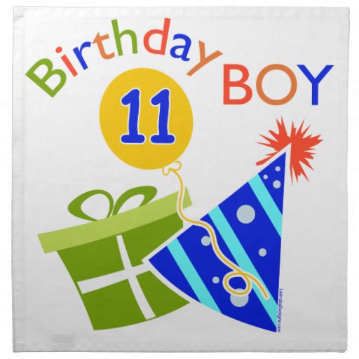 11th Birthday - Birthday Boy Napkin | Zazzle