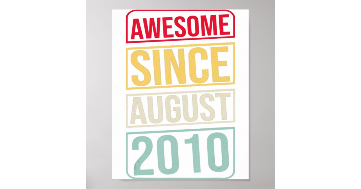 11th Birthday Boy 11 Years Old Awesome Since Augus Poster Zazzle 11th-birthday-boy-11-years-old-awesome-since-augus-poster-zazzle