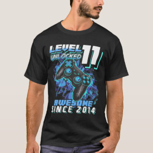 11th Birthday Boy Level 11 Gamer 11 Year Video Gam T-Shirt