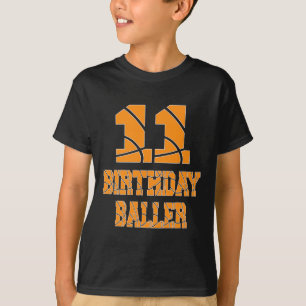 11th Birthday Byller Boy 11 Years Old Bysketbyll T T-Shirt