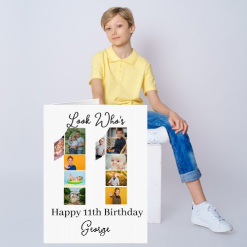 11th Birthday custom Photo Collage Keepsake