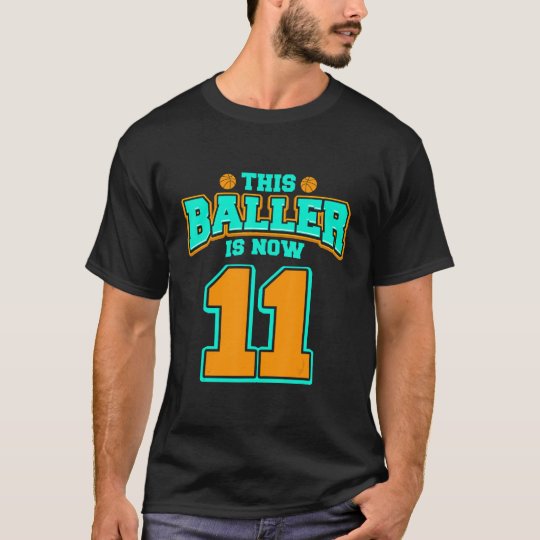 11th Birthday For Boy Basketball 11 Years Old Kid T Shirt Zazzle Com