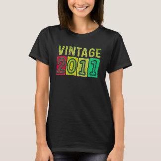 11th Birthday For Boys Girls Vintage 2011 Graphic T-Shirt