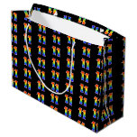 [ Thumbnail: 11th Birthday: Fun Rainbow Event Number 11 Pattern Gift Bag ]