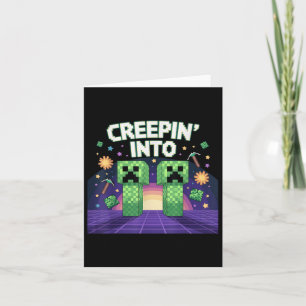 11th Birthday Gamer Pixel Creepin’ Into 11 Video G Card