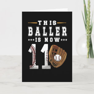 11th Birthday Gift Baseball Player 11 Year Old Boy Card