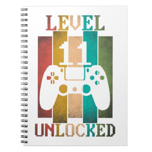 11th Birthday Gift Boys Level 11 Unlocked Gaming V Notebook