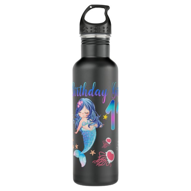 11th Birthday Gifts 11 Years Old Birthday Girl Gif Stainless Steel Water Bottle (Front)