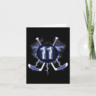 11th Birthday - Ice Hockey 11 Years Old  Card