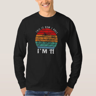 11th Birthday Monster Truck  11 Years Old Vintage  T-Shirt