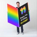 [ Thumbnail: 11th Birthday: Rainbow Spectrum # 11, Custom Name Card ]
