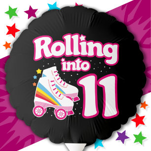 11th Birthday Roller Skating 11 Years Old Skate Balloon