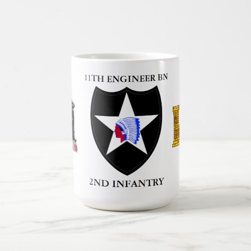 11TH ENGINEER BN 2ND INFANTRY DIVISION COFFEE MUG